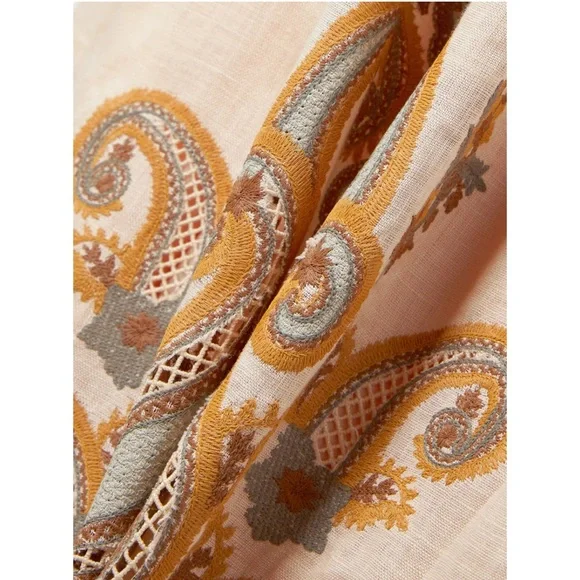 NWT Zimmermann Devi Embroidered Linen Midi Dress - Picture 3 of 16
